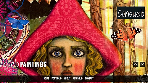 Artist portfolio web design